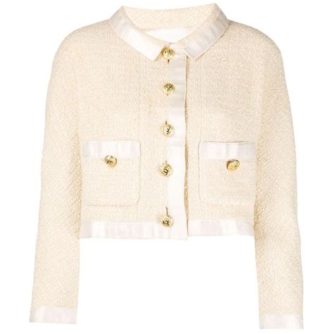 chanel look jasje|chanel style cropped jacket.